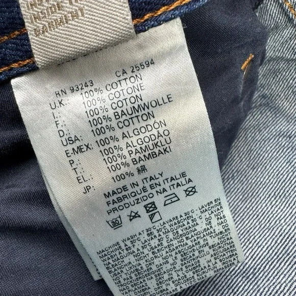 Diesel Blue Buster 0608N Slim Tapered Cotton Jeans Men's Size 34x31 Italy